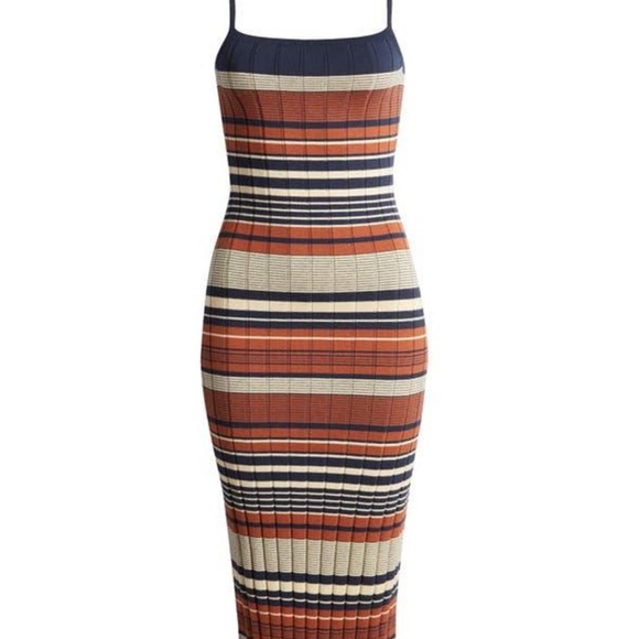 NWT Treasure and Bond Striped Multicolor Knit Dress - Picture 5 of 5
